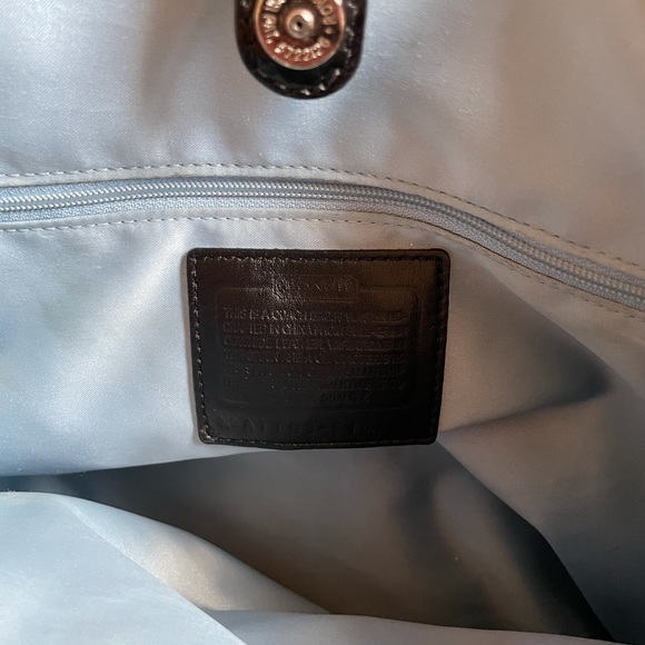 Coach Black Shoulder Handbag.  14”L x 9.5”H x 6”W - Picture 5 of 15